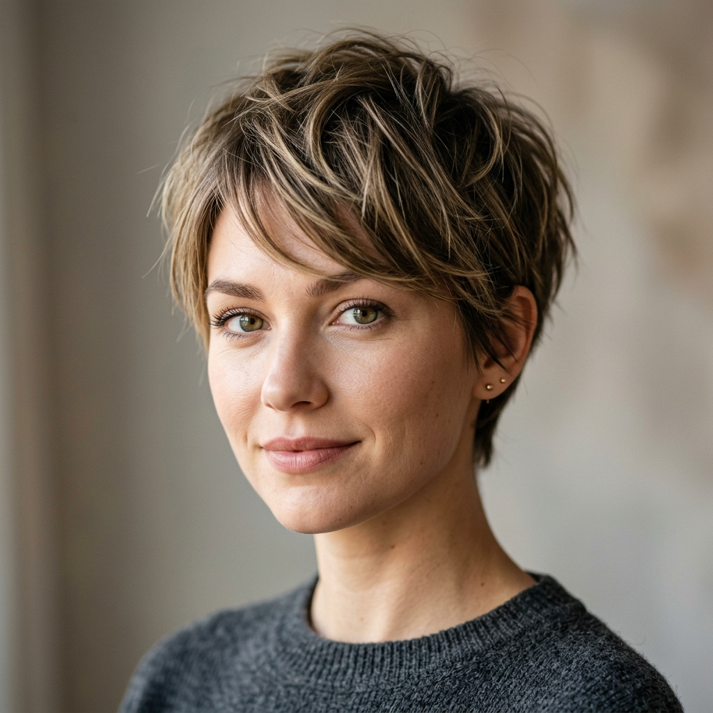 1. Textured Pixie