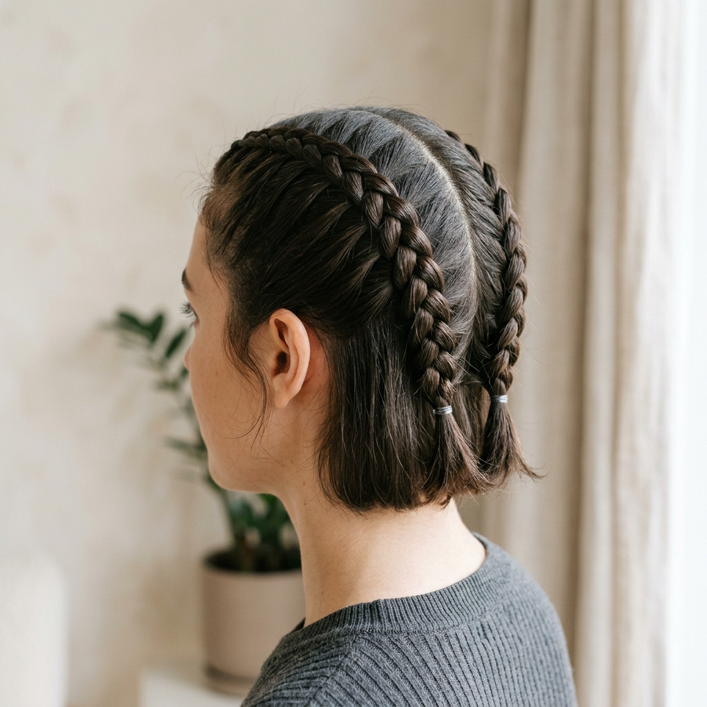 1. Two Dutch Braids