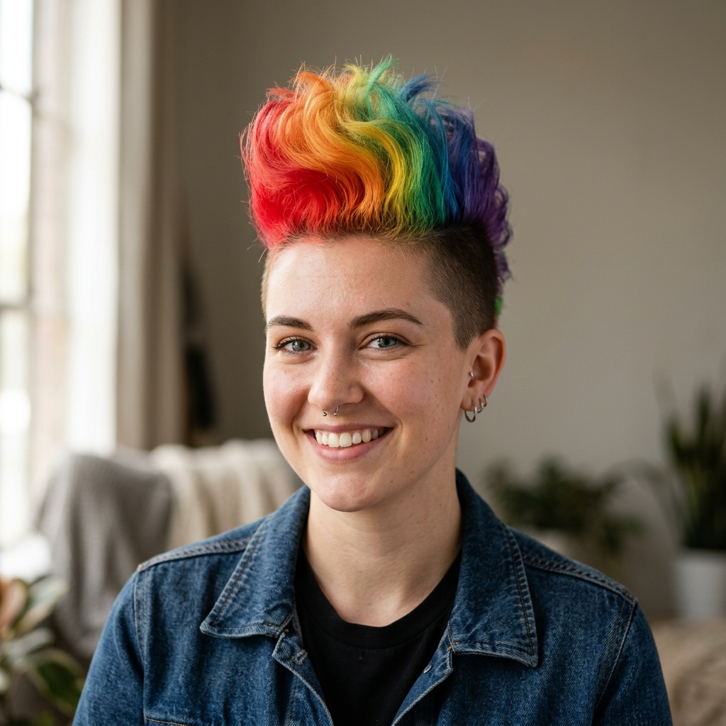 10. Rainbow Mohawk