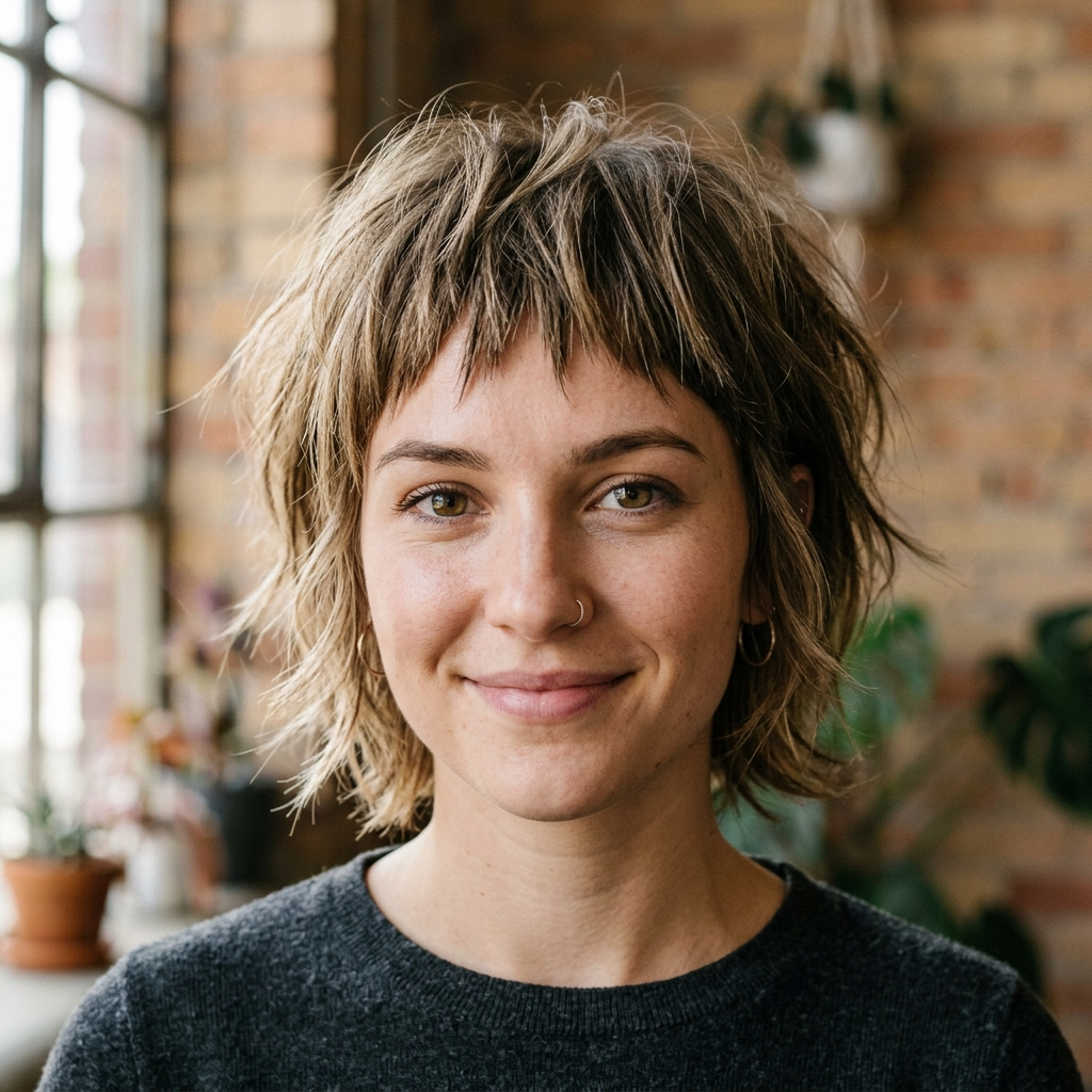 11. Choppy Textured Fringe