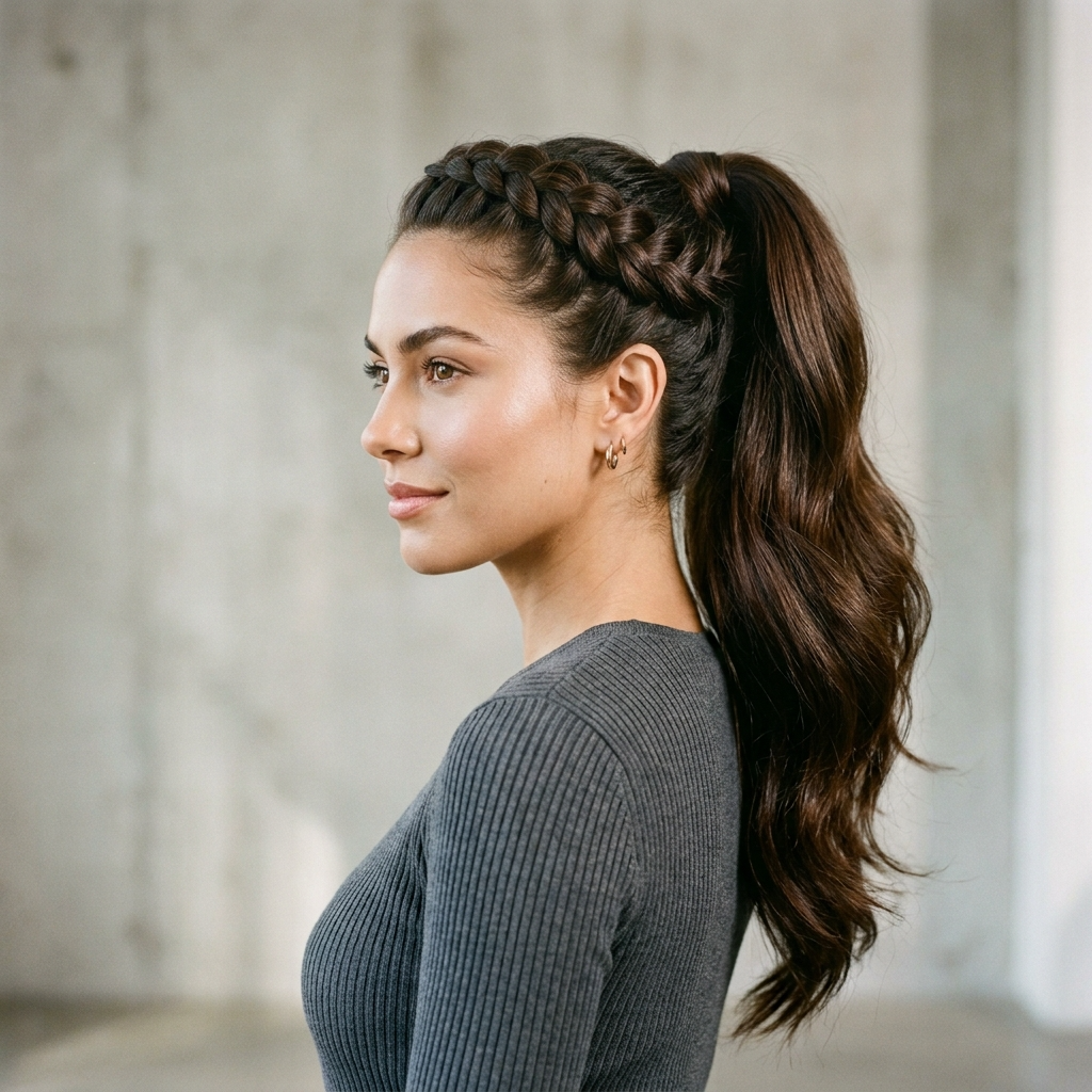 11. The Braided Ponytail