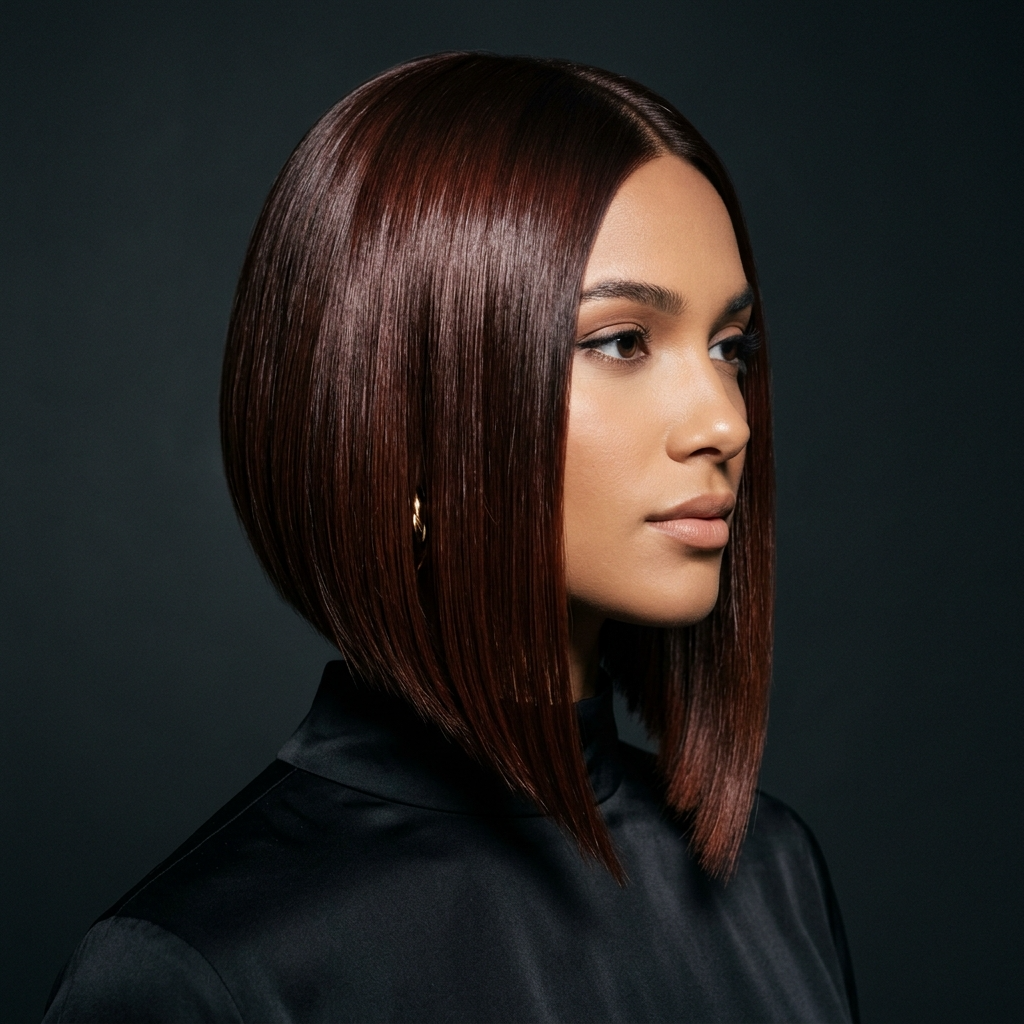 11. The Mahogany A-Line Bob