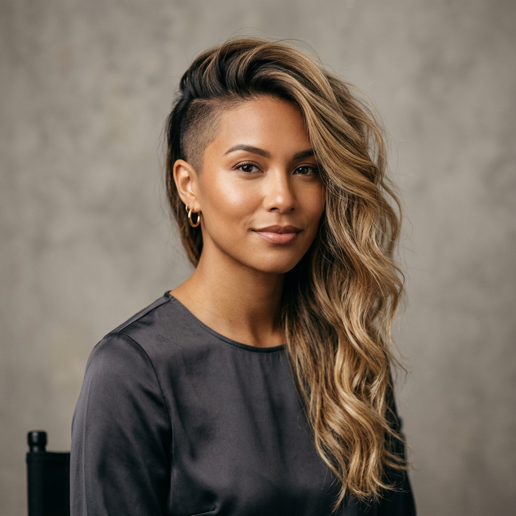 11. Undercut with Balayage