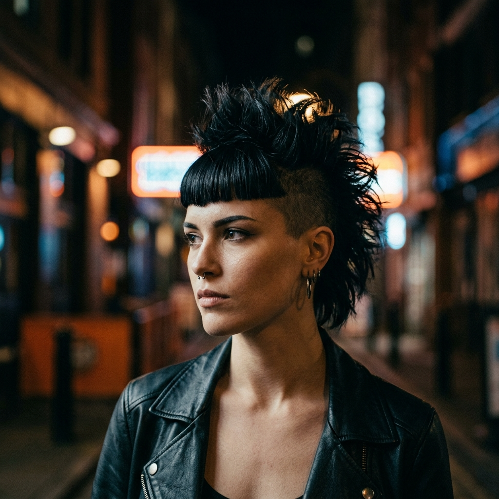 12. Mohawk with Bangs
