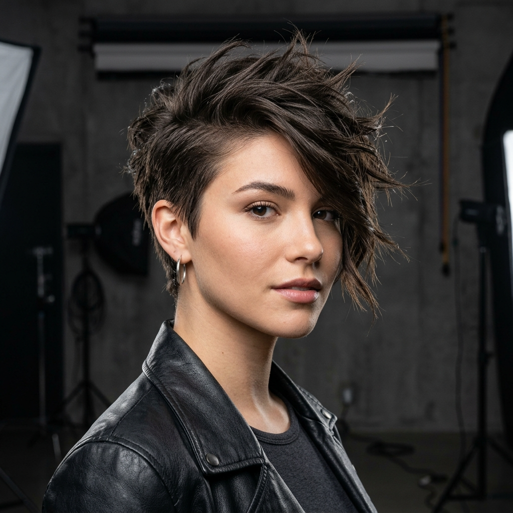 12. The Asymmetrical Spiky Cut