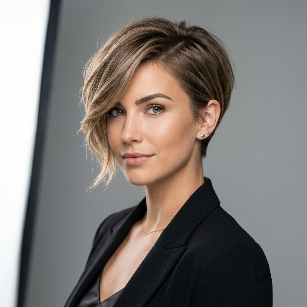 12. The Pixie with Long Side Bangs