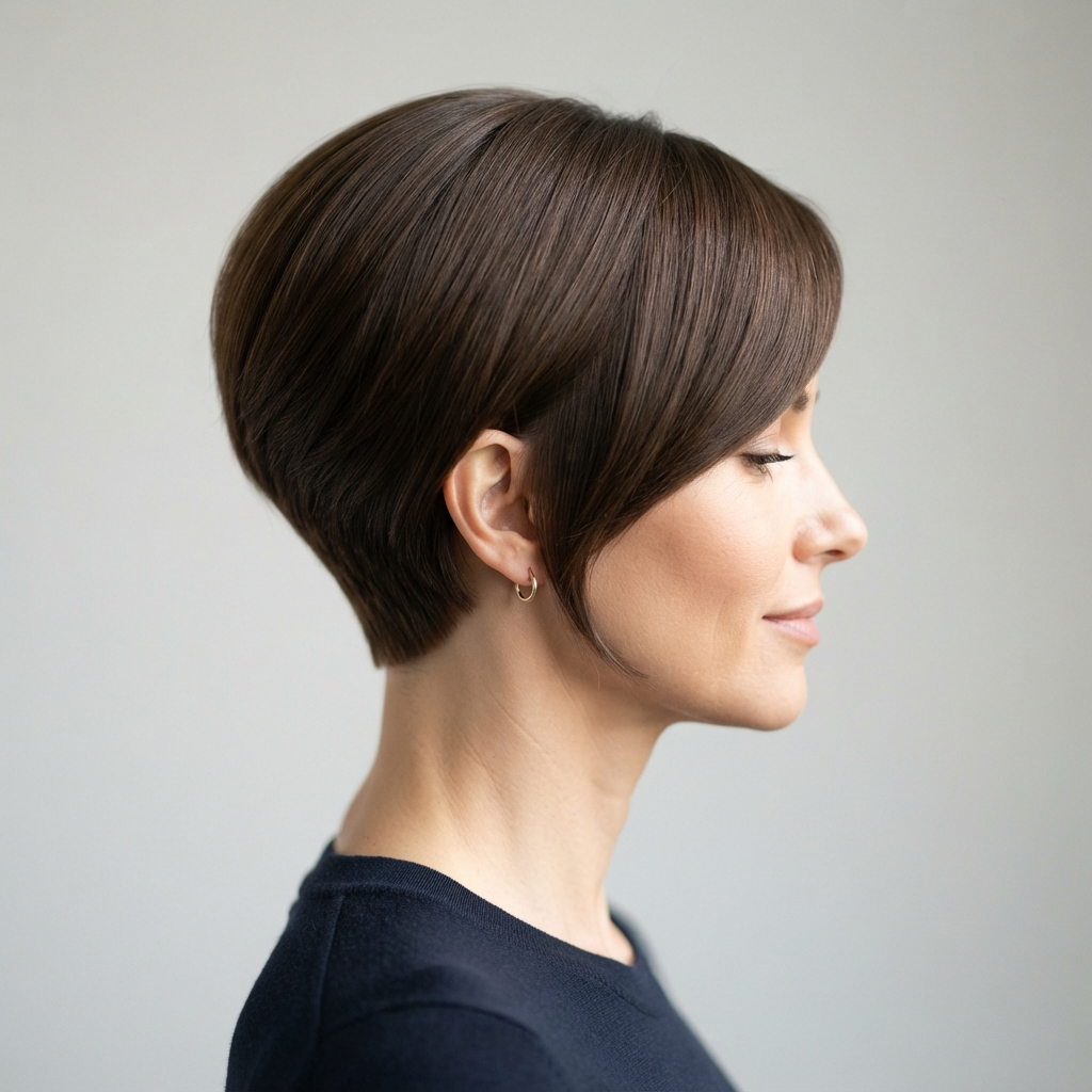 12. Wedge with Side-Swept Fringe