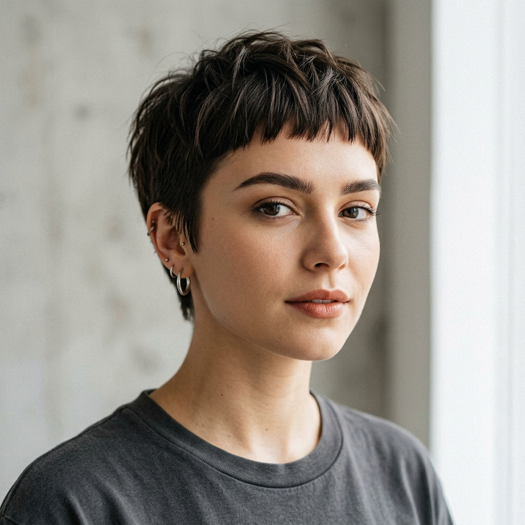 16. Pixie with Micro Bangs