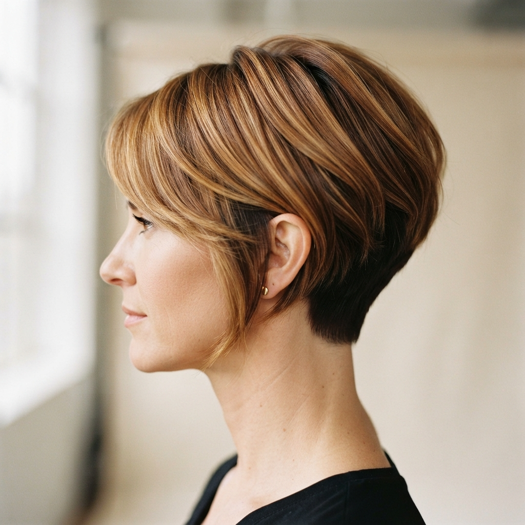 17. Wedge with Balayage