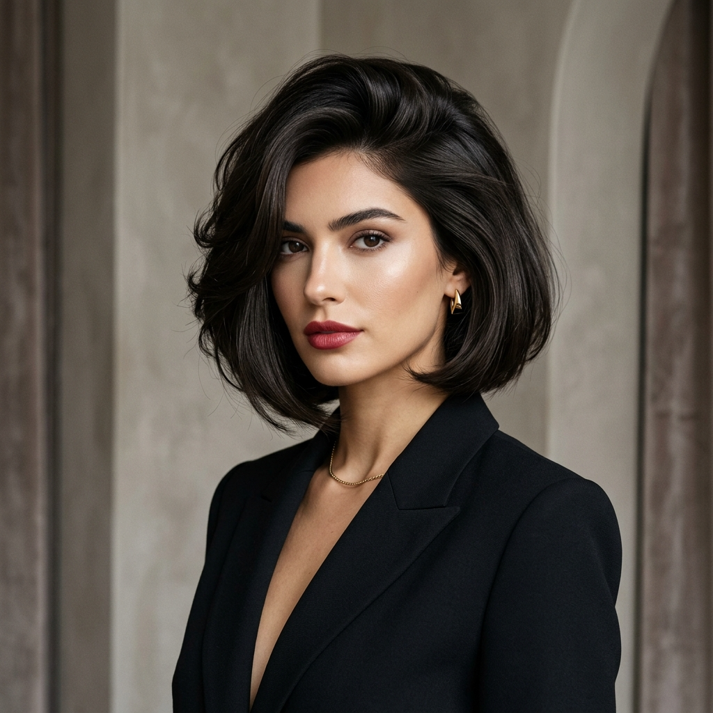 19. The Side-Part Angled Bob