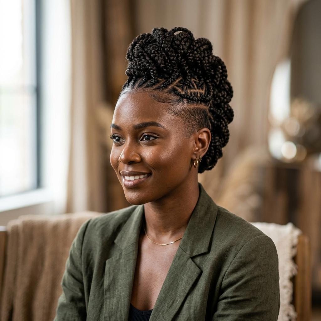 2. Braided Mohawk