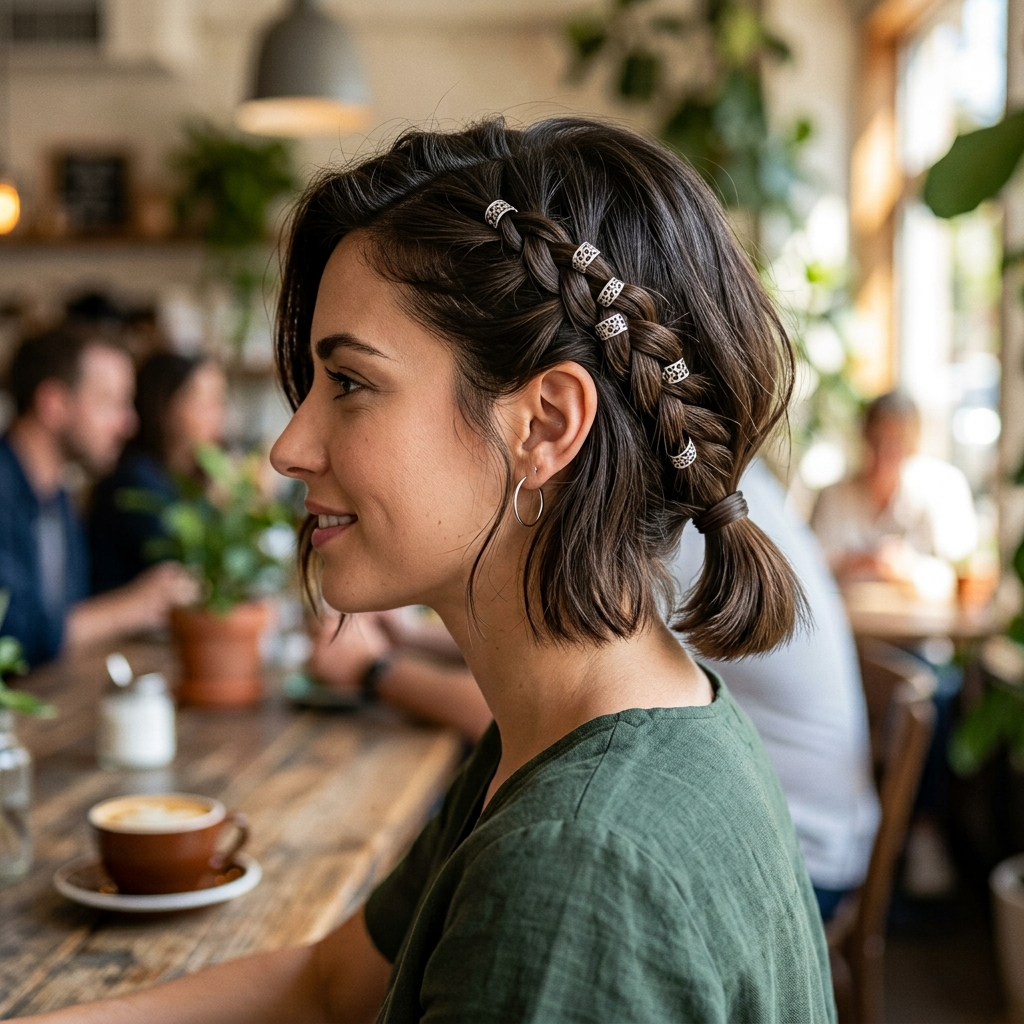 20. Braided Ponytail with Cuffs