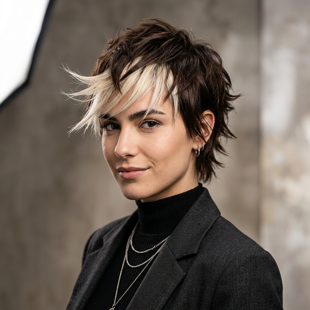 20. The Two-Tone Spiky Fringe