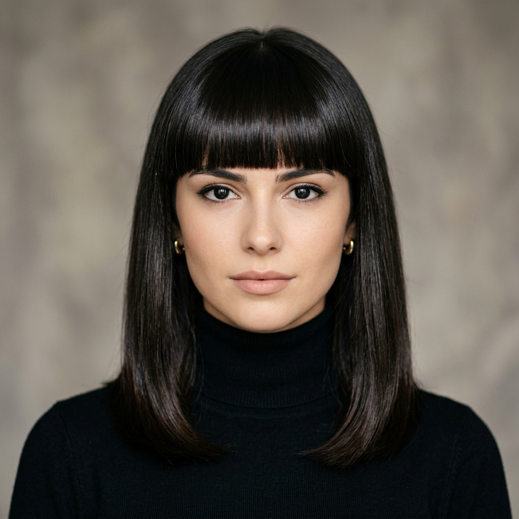 4. Blunt Fringe