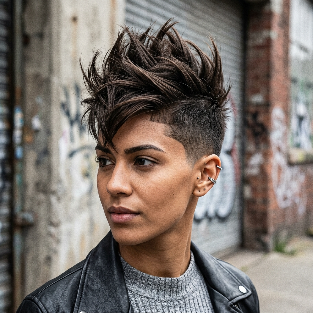 4. The Spiky Faux Hawk