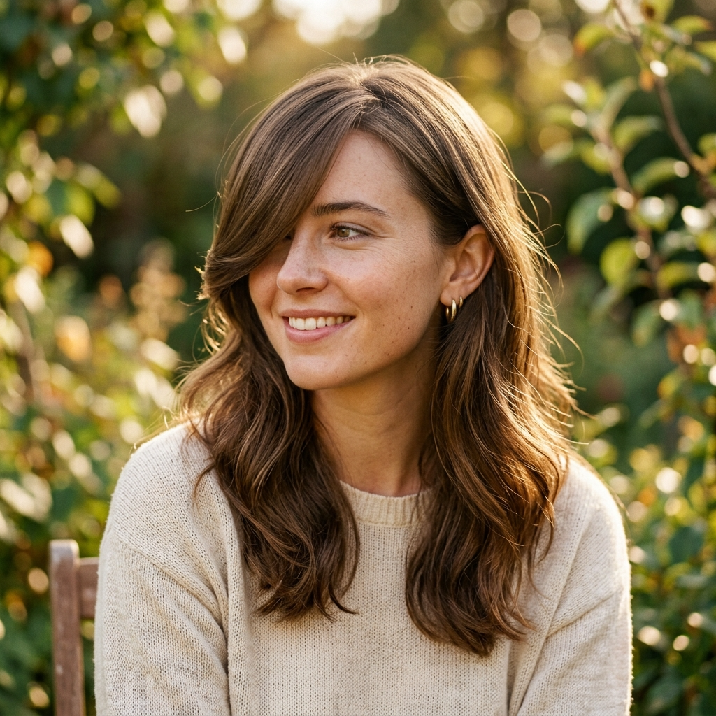 5. Side-Swept Fringe