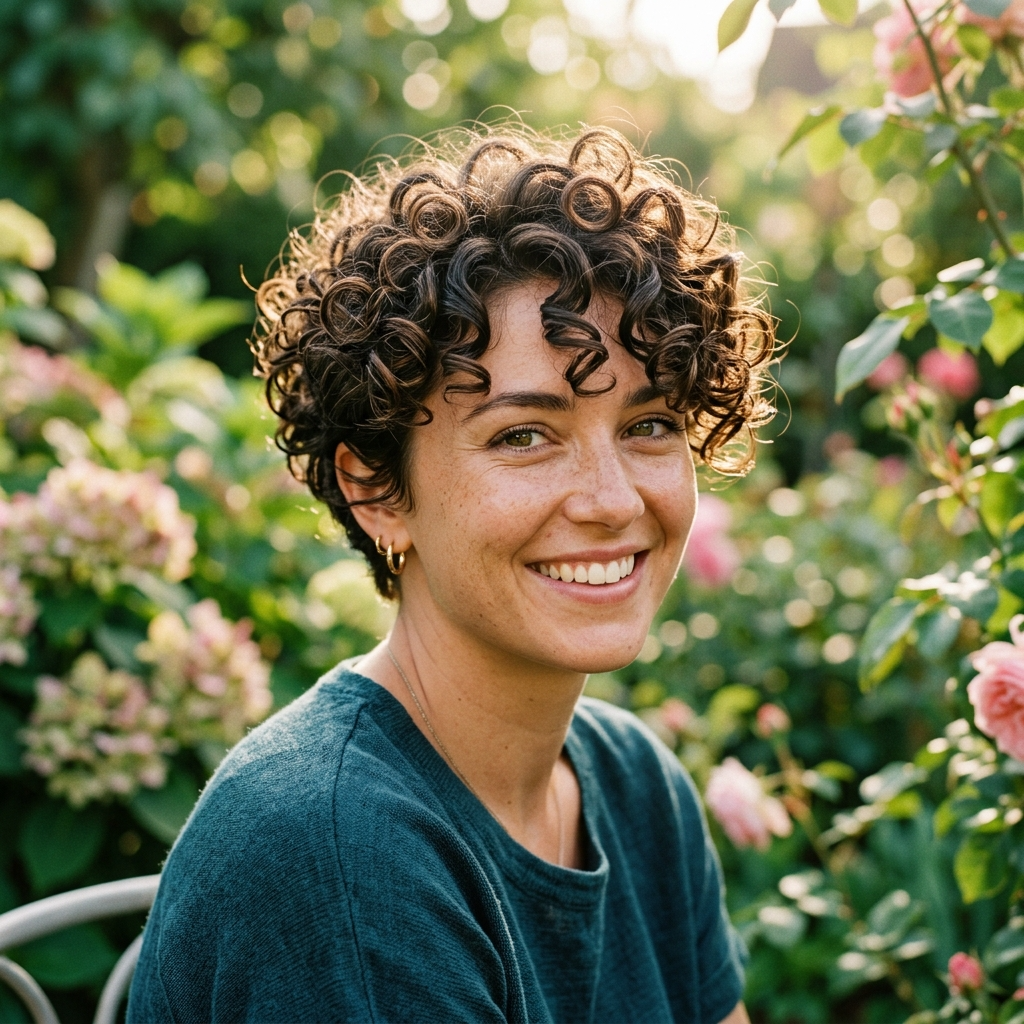 6. Curly Pixie