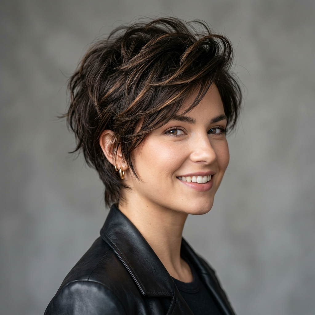 7. The Voluminous Layered Pixie
