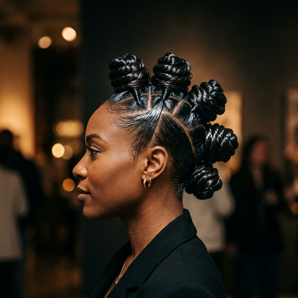 8. Mohawk Bun