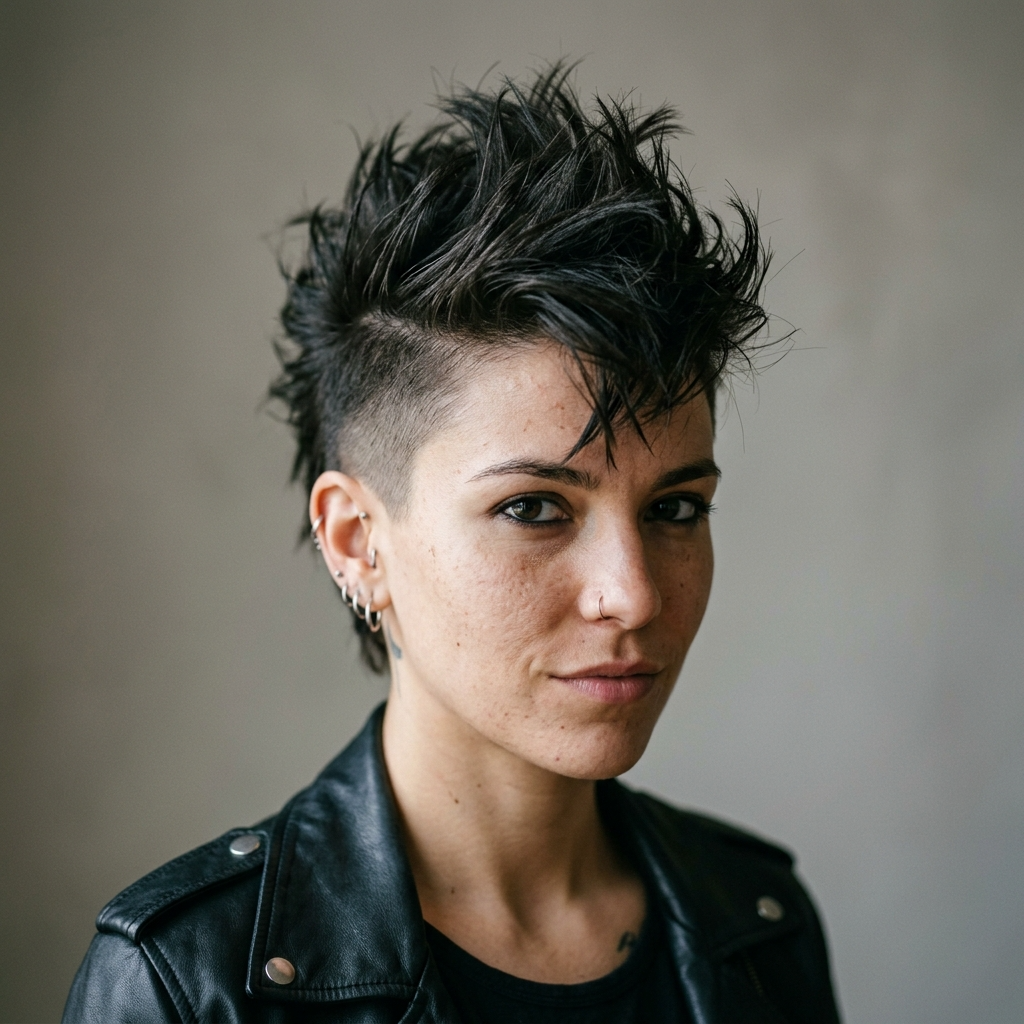 9. Faux Hawk Pixie