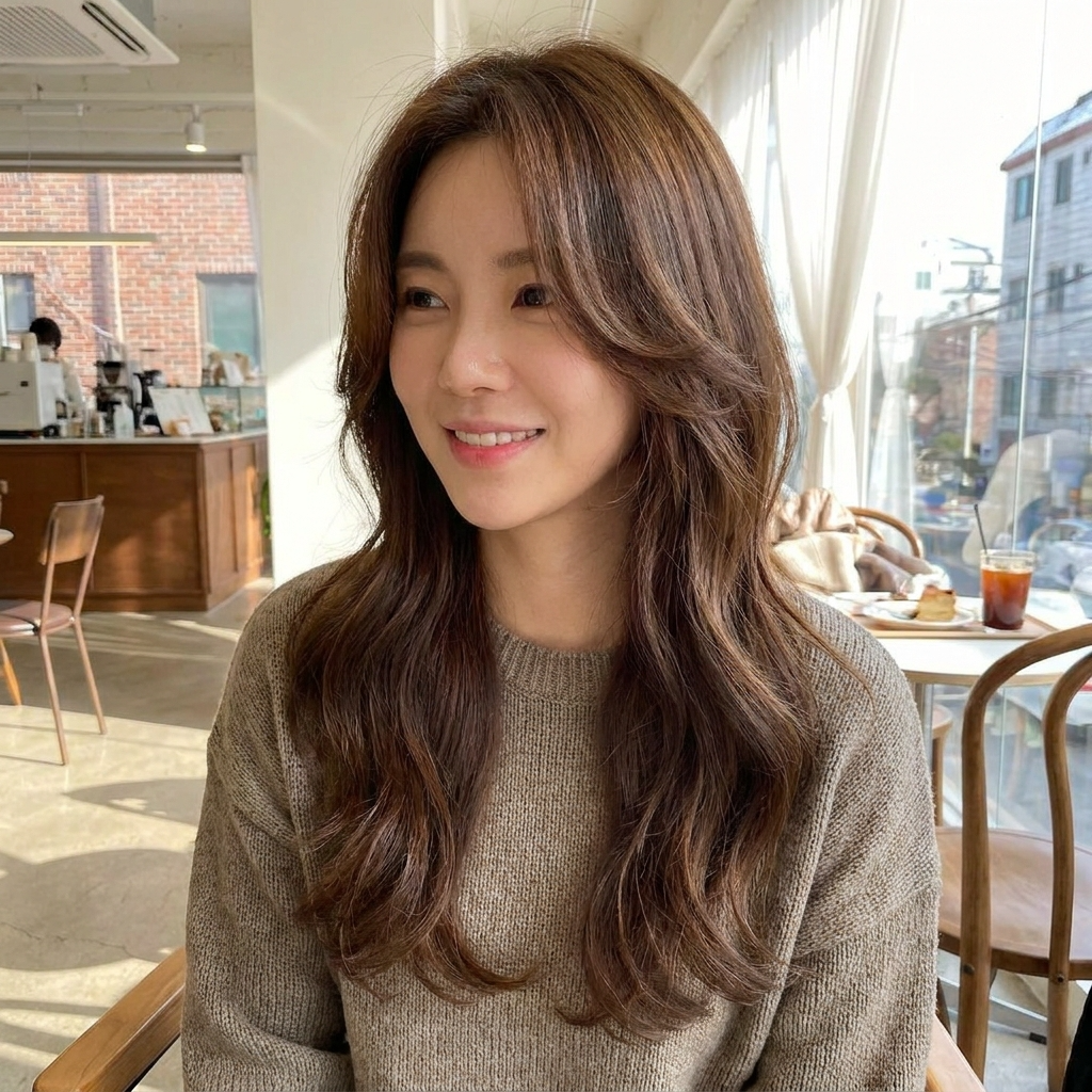 Long Layers with Face Framing Strands