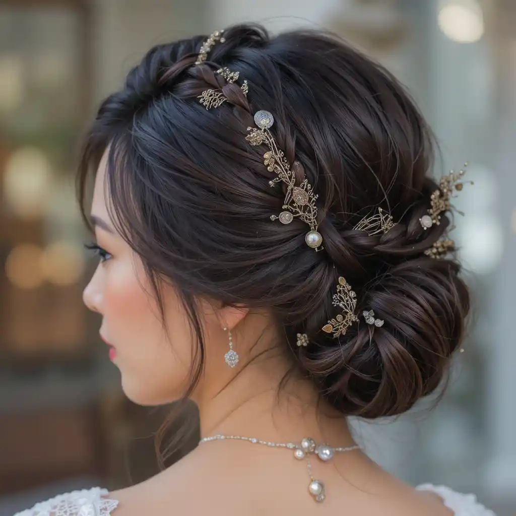 Braided Crown Updo