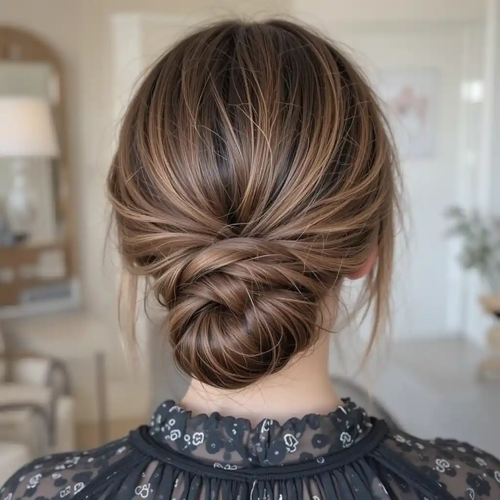 Low Braided Bun