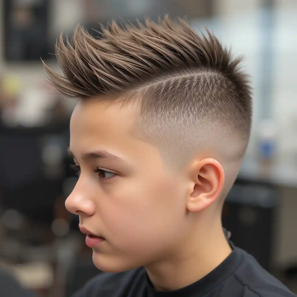 Spiky Hair with Fade
