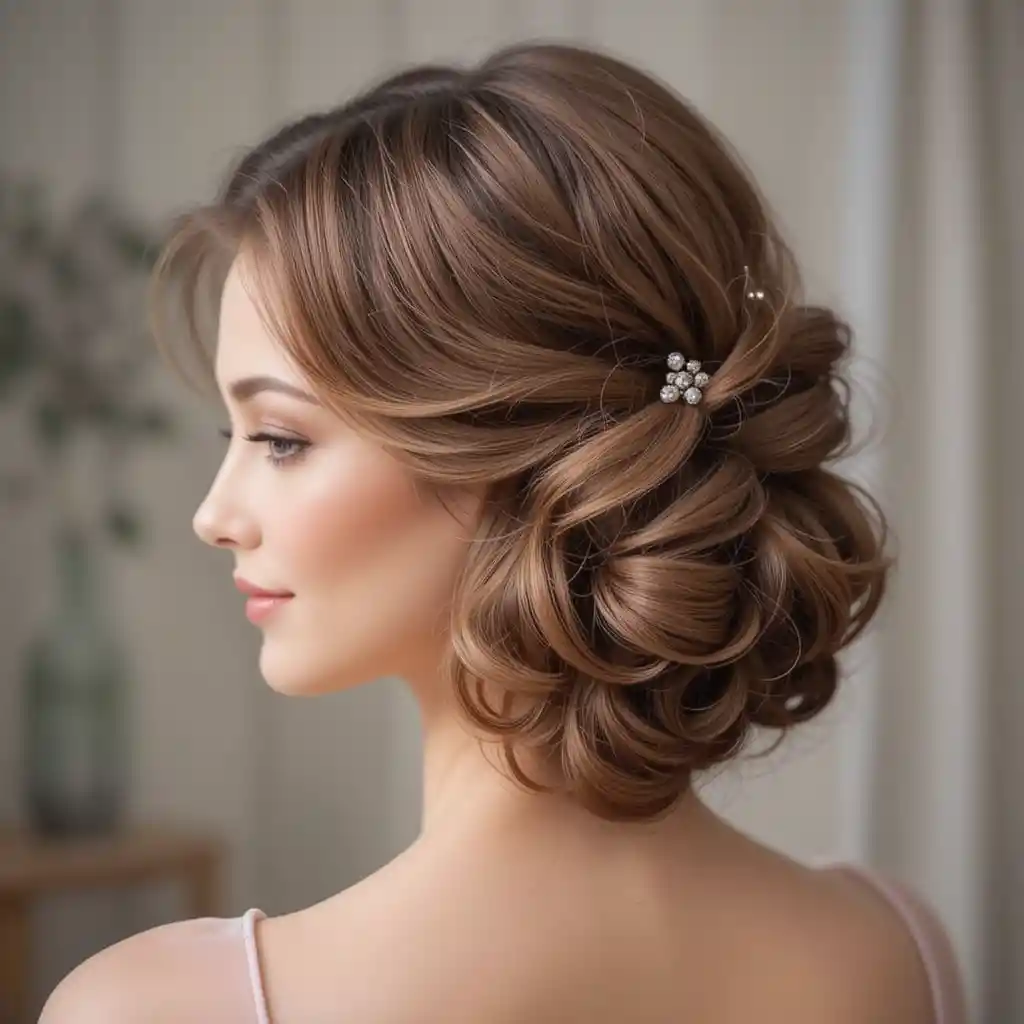 Side-Swept Curls