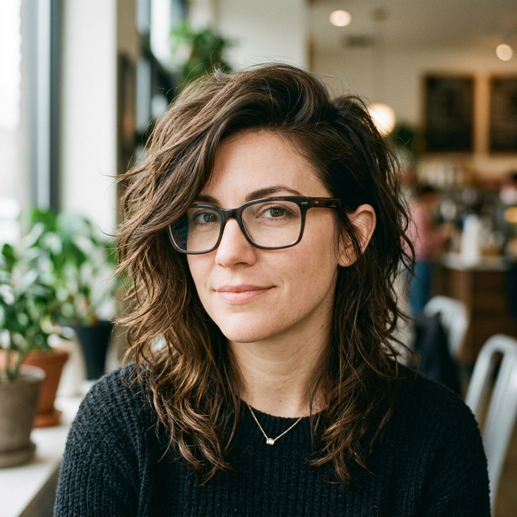 Asymmetrical Side-Part Shag