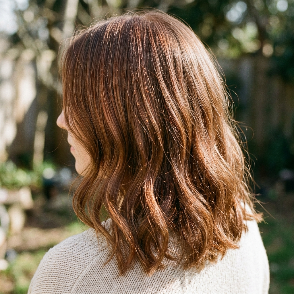 Auburn Babylights on Light Brown