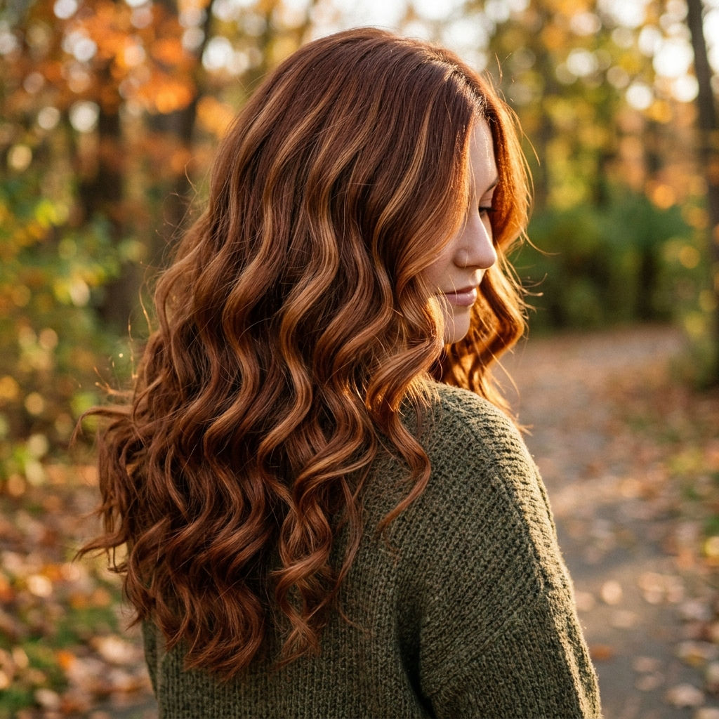 Auburn with Caramel Ribbons