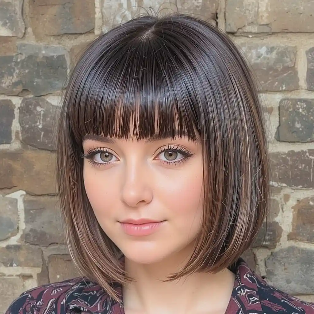 Blunt Bob with Bangs