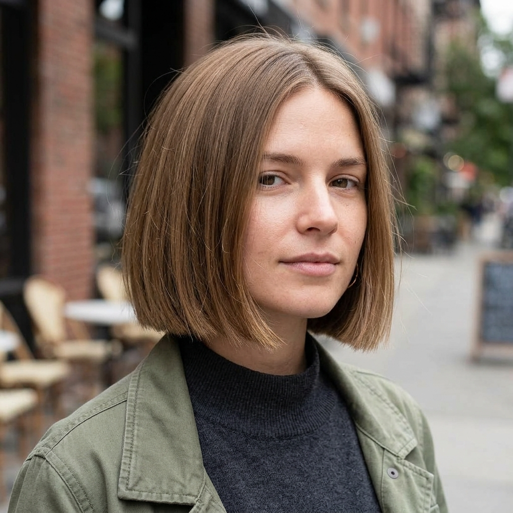 Blunt Chin Length Bob