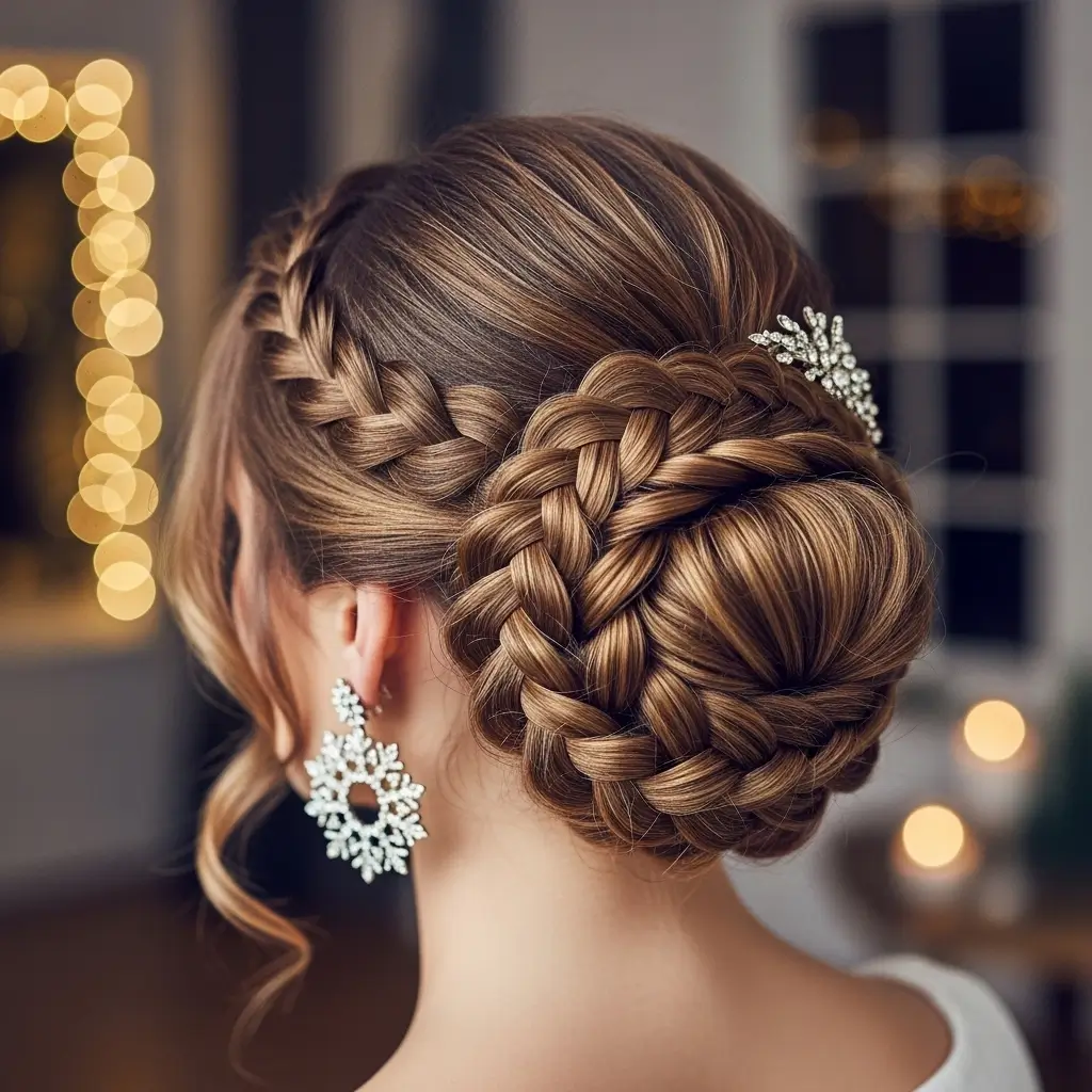 Braided Bun Updo