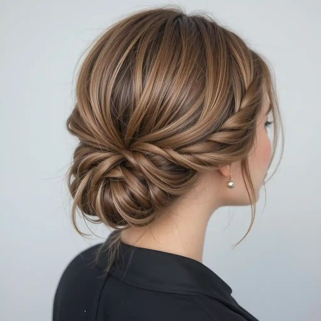 Braided Low Bun