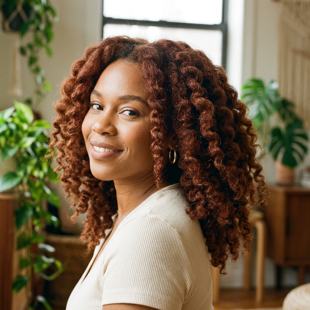 Brick Auburn Twist-Out