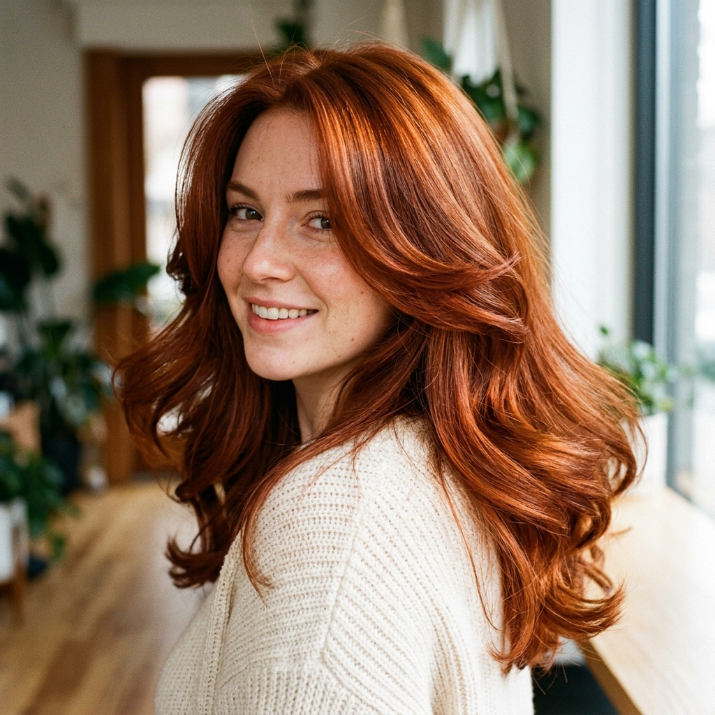 Bright Copper Auburn Blowout