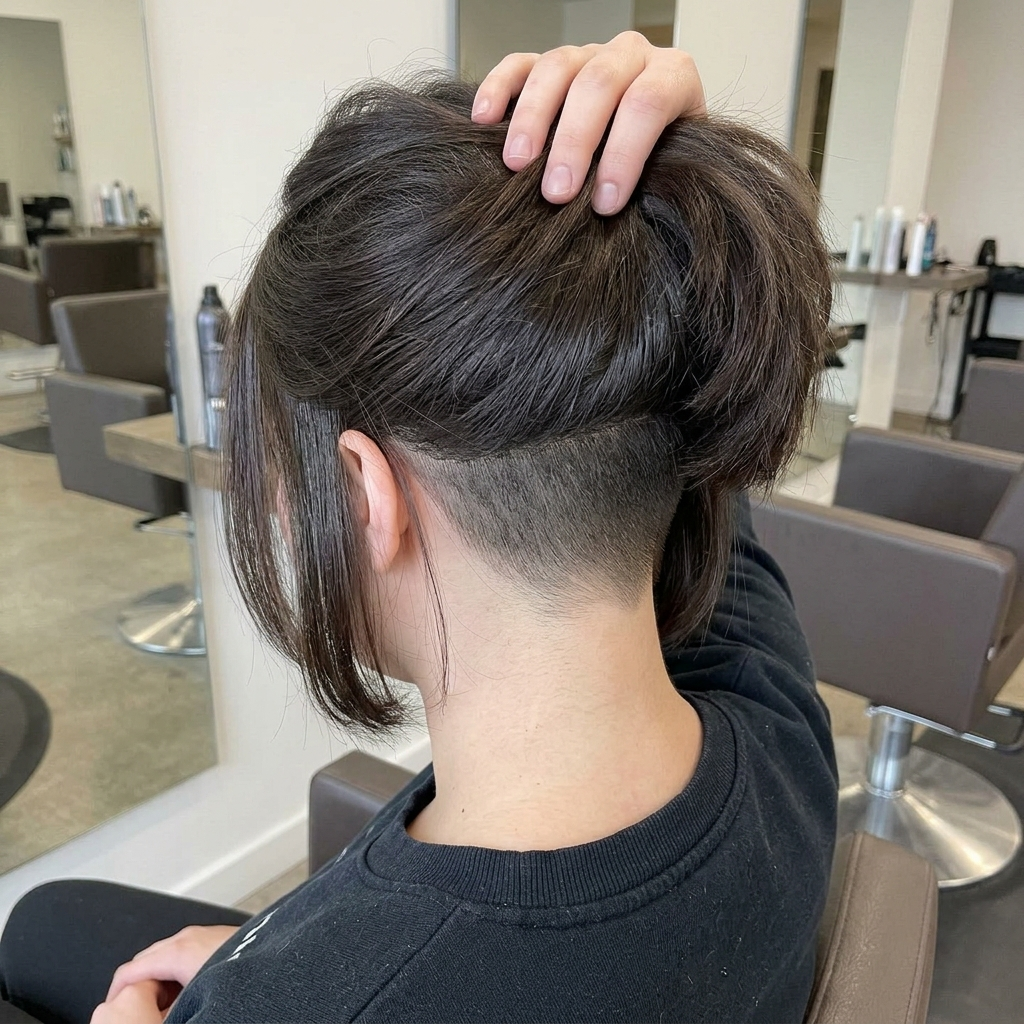Chin Bob with Hidden Nape Undercut