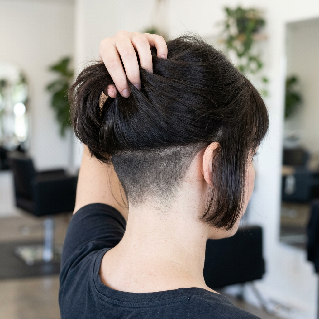 Chin Bob with Invisible Nape Undercut