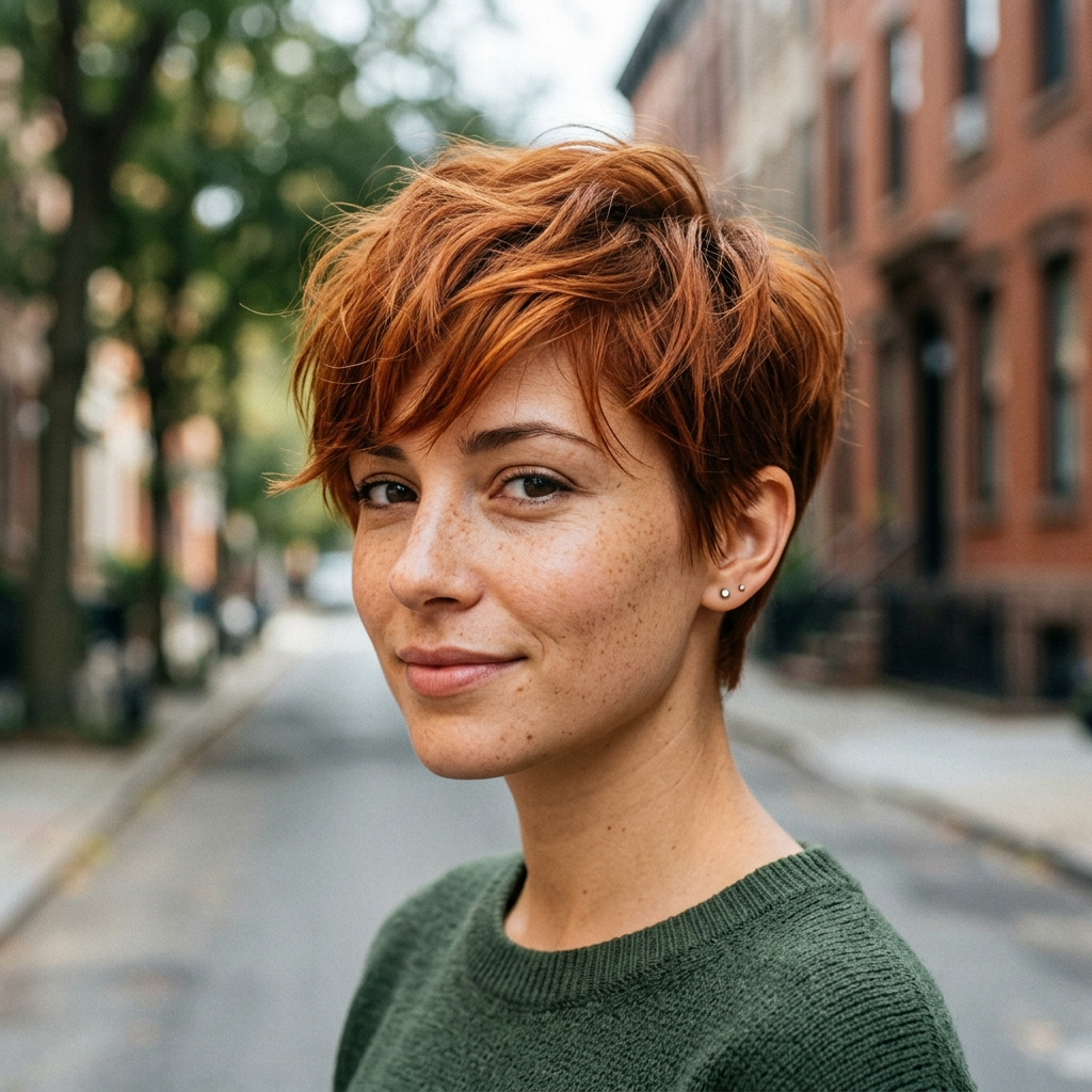 Copper Auburn Pixie