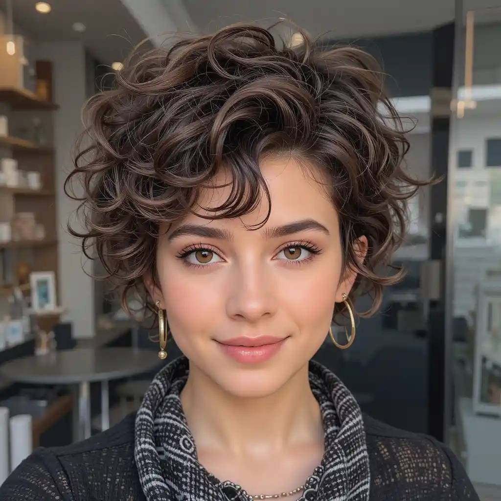 Curly Pixie Cut