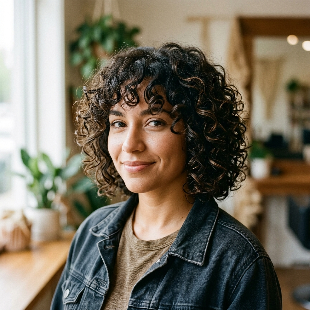 Curly Shag Bob