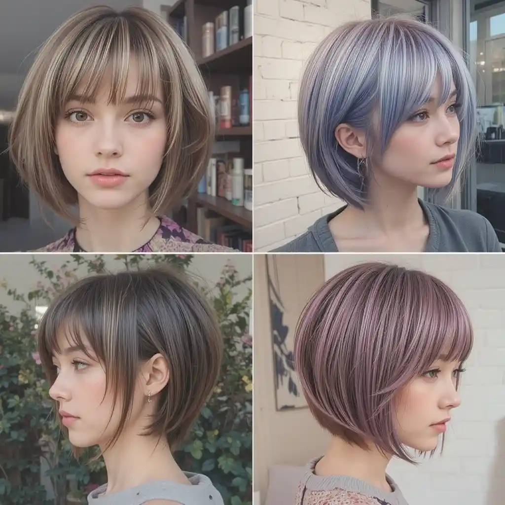Curtain Bangs with Short Hair