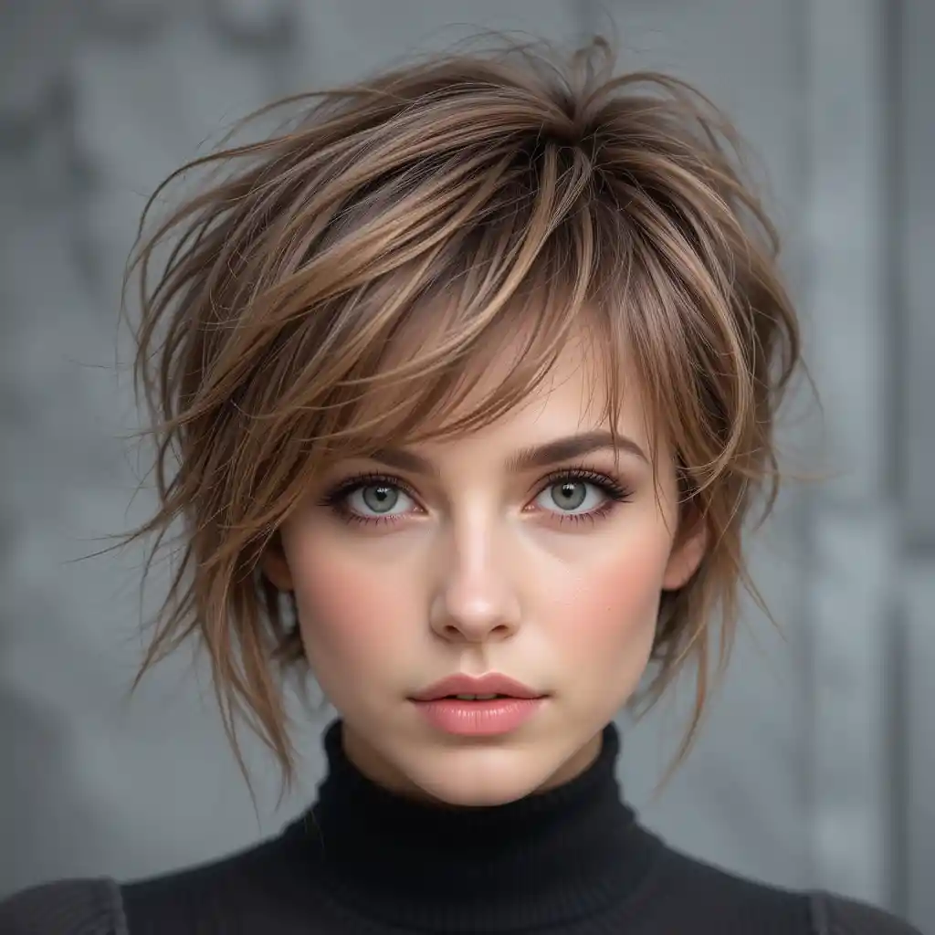 Feathered Pixie Cut