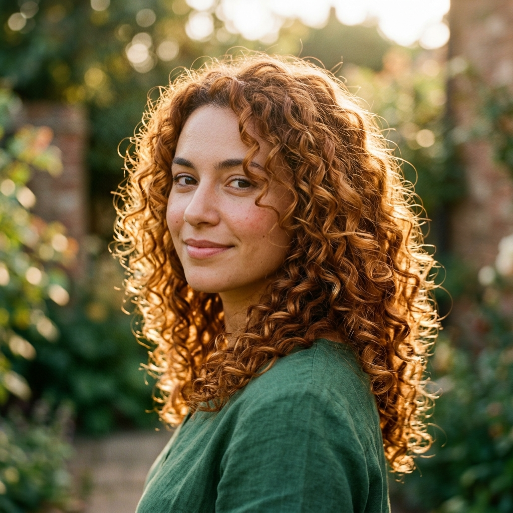 Golden Auburn Curls