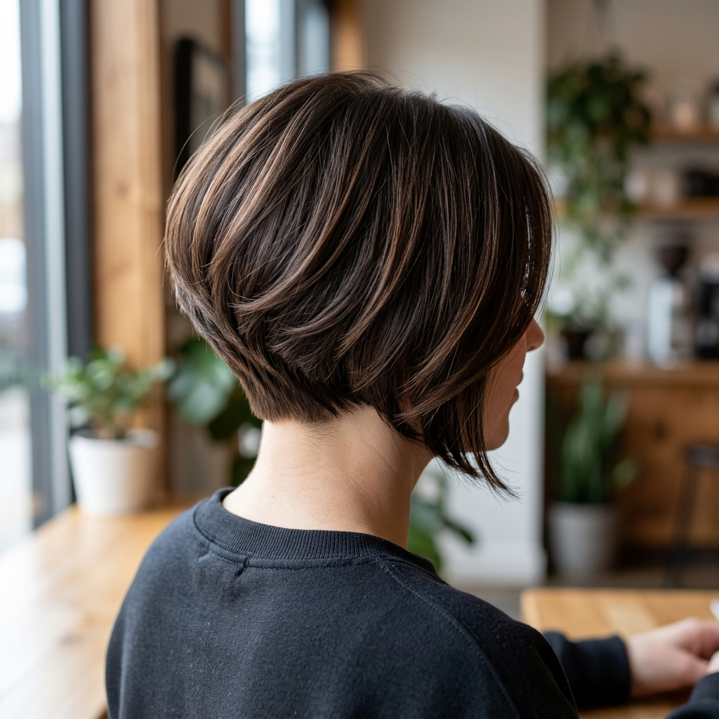 Graduated Bob with a Stacked Nape