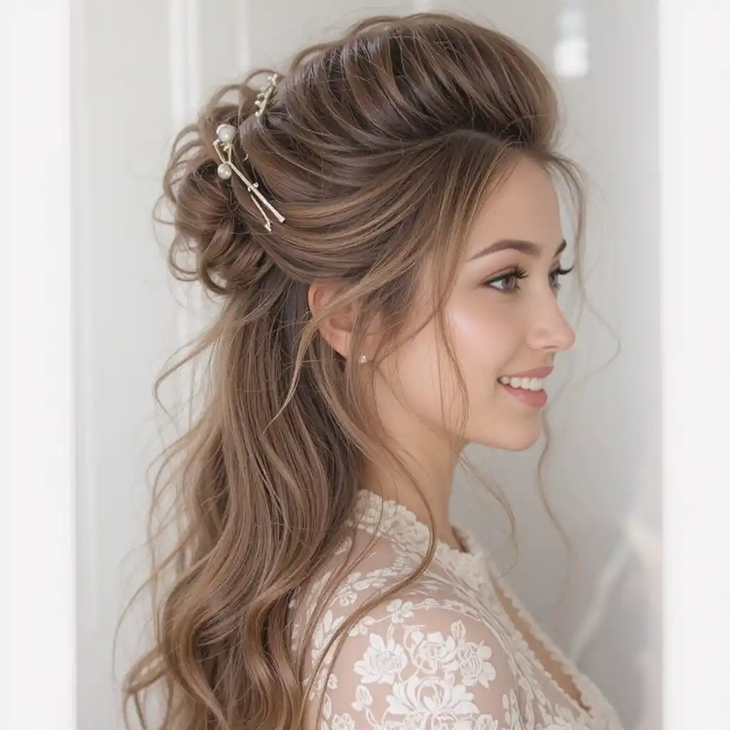 Half-Up Bouffant