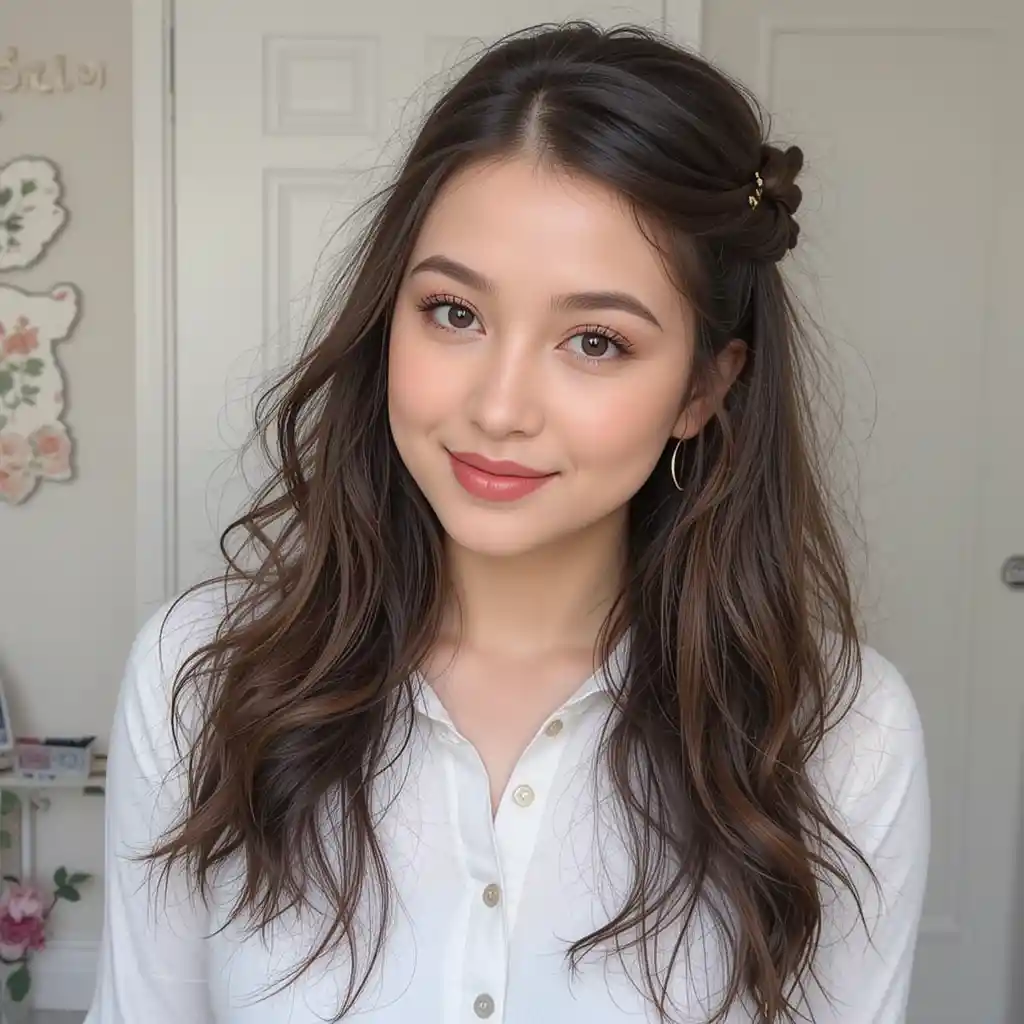 Half-Up Half-Down Twist