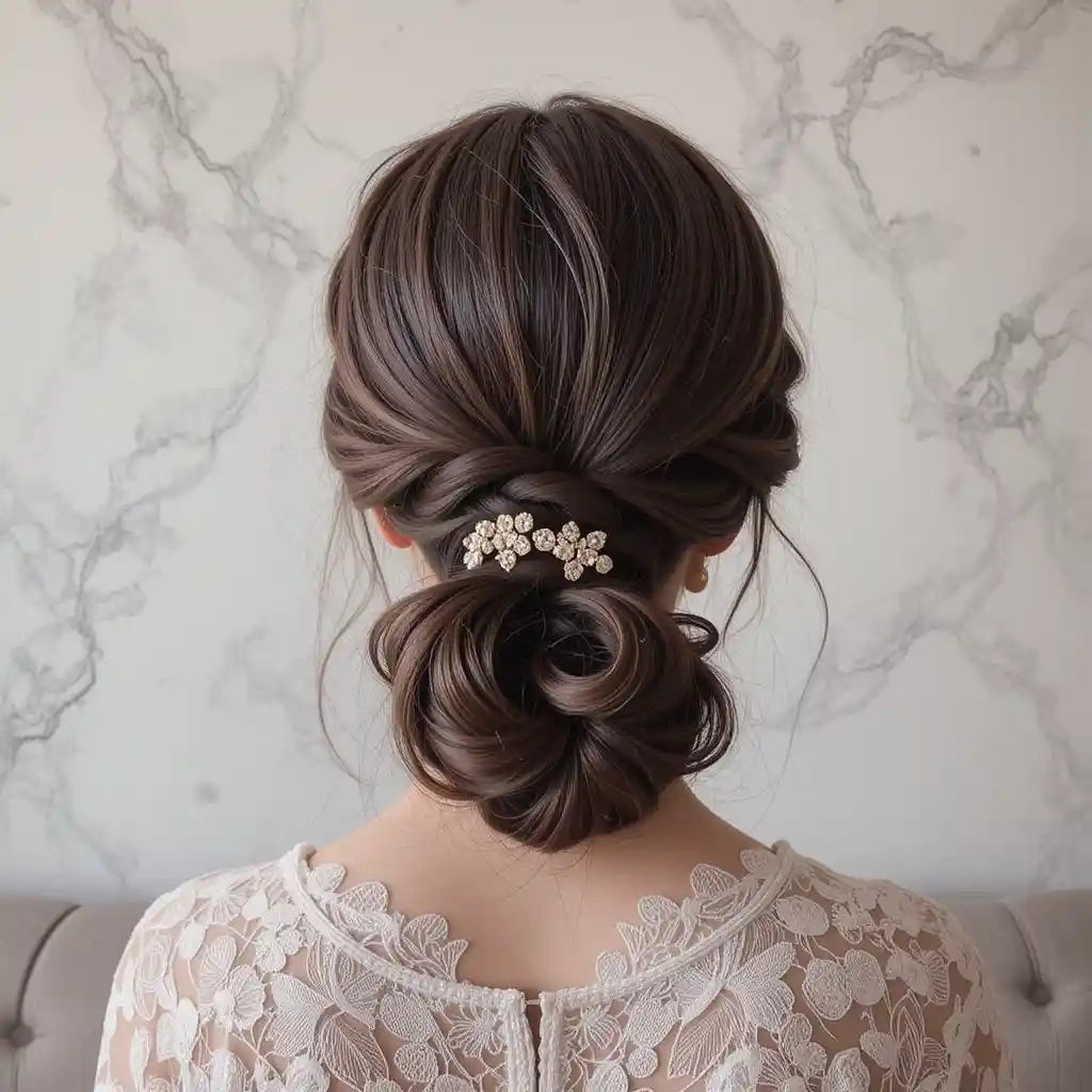 Infinity Braid with Low Ponytail